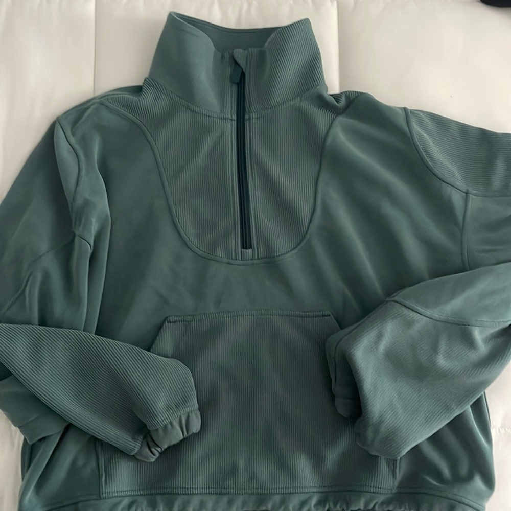 Lululemon Brushed Softstreme Ribbed Half Zip